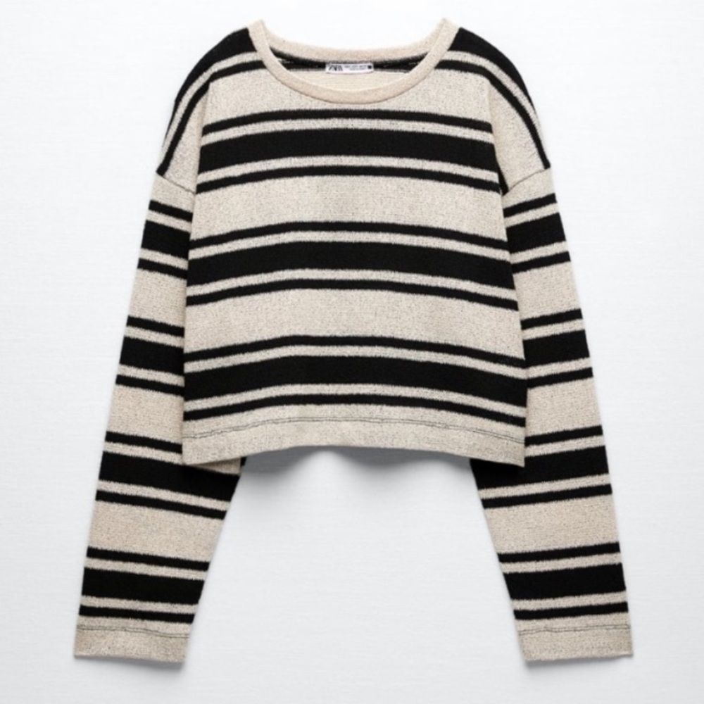 ZARA : Rustic Striped Sweater